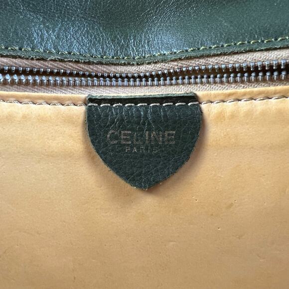 Celine Vintage Embossed Leather Crossbody Bag - Picture 9 of 10